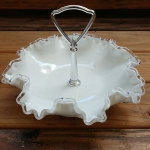 Art deco fenton candy dish